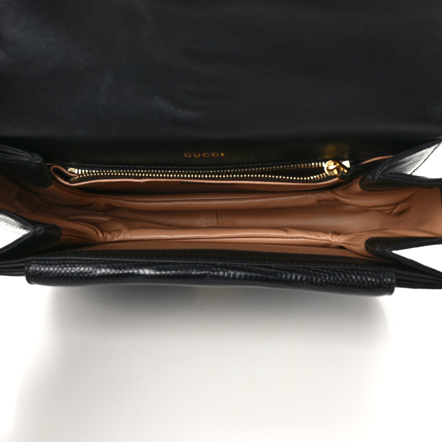 Gucci Azalea Calfskin Small Sylvie 1969 Flap Messenger Bag Black 5 of 13