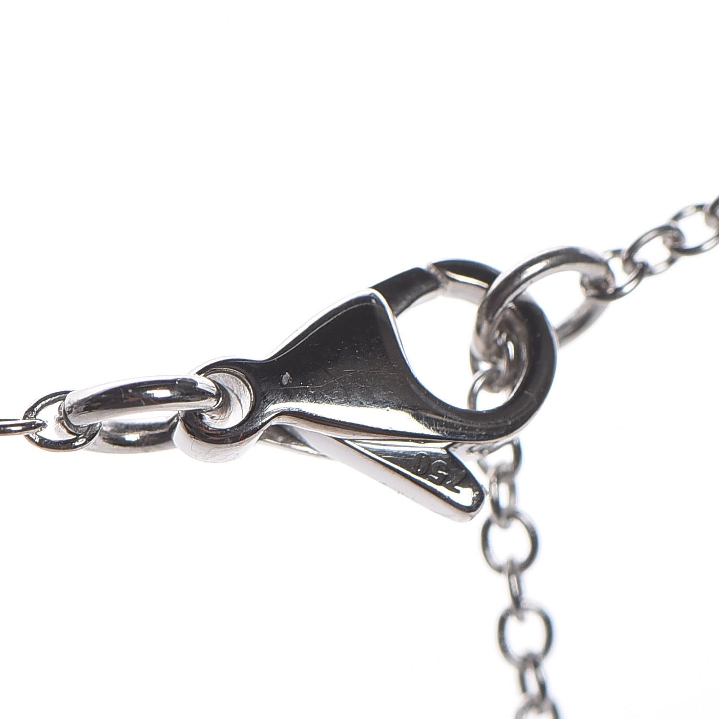 18K White Gold Diamond Etoile Filante Pendant Necklace