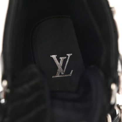 Louis Vuitton Suede Calfskin Mens Creeper Ankle Boots 9 Black 7 of 8