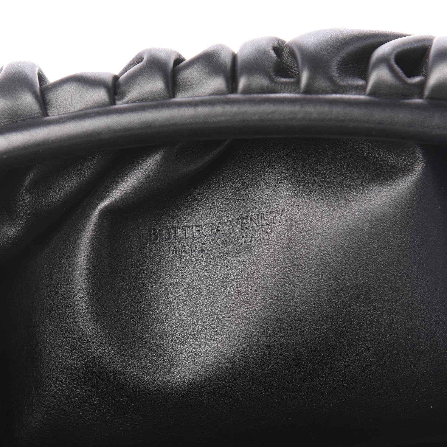 Bottega Veneta Smooth Butter Calf The Pouch Oversized Clutch Black 8 of 10