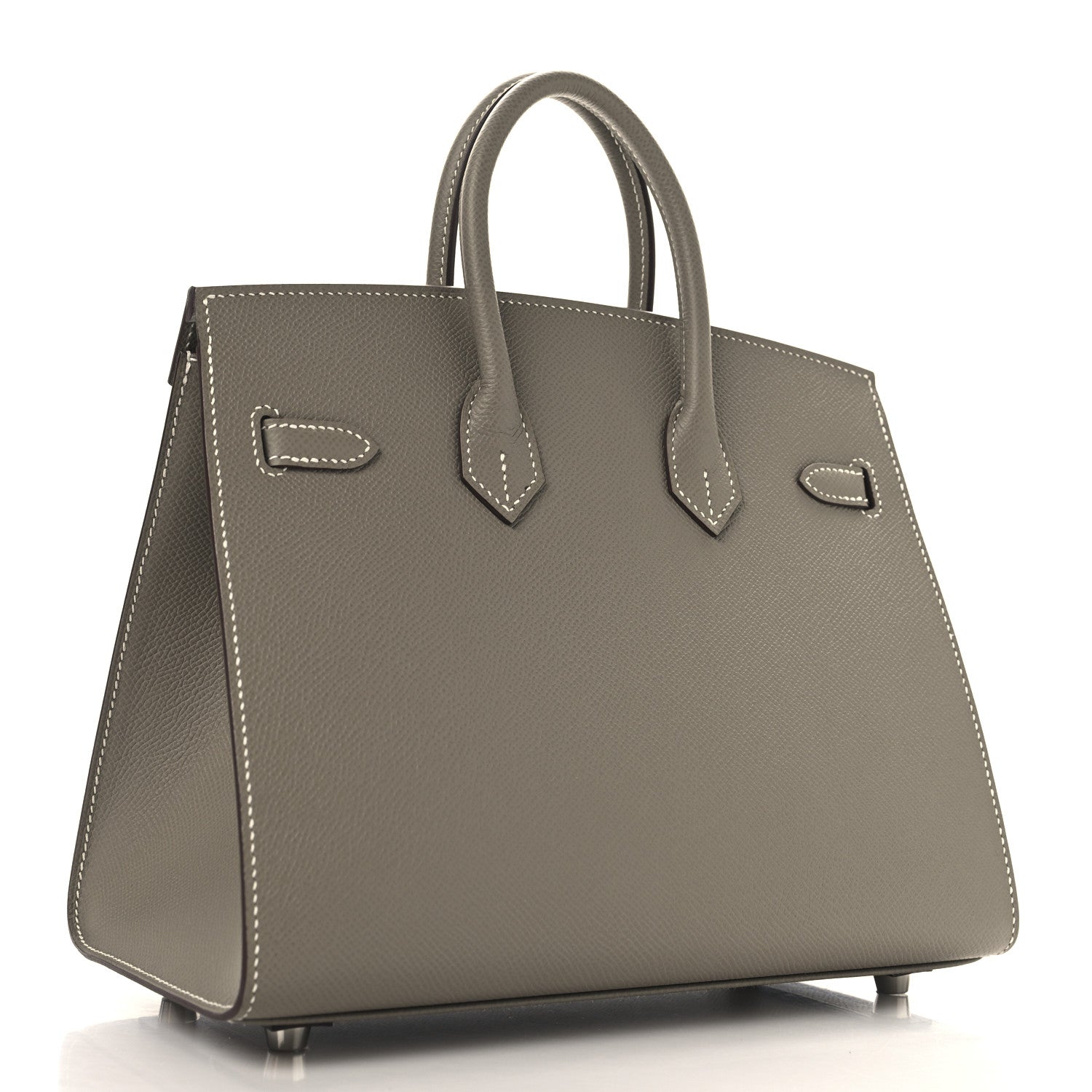 Hermes Epsom Horseshoe Birkin Sellier 25 Gris Asphalte Gris Perle 3 of 13