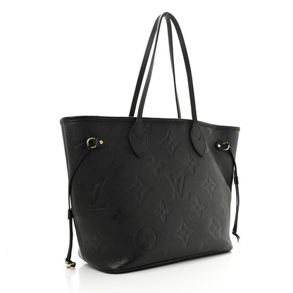 Louis Vuitton Empreinte Monogram Giant Neverfull MM Black 3 of 10