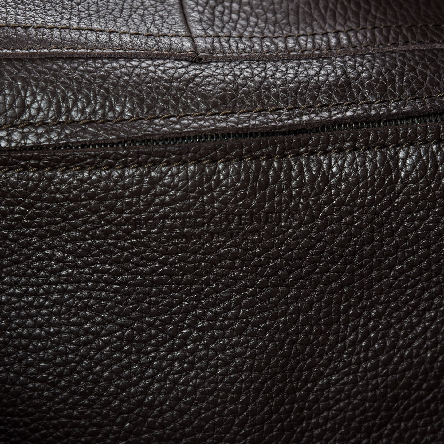 Grained Calfskin Tote Ebano