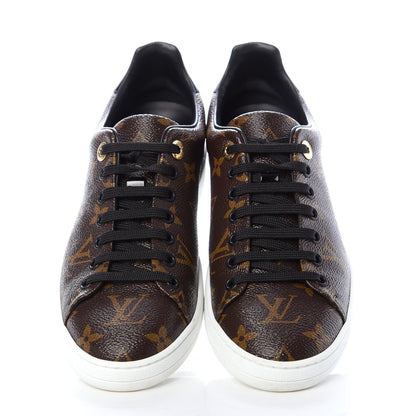 Louis Vuitton Patent Monogram Frontrow Sneakers 37.5 5 of 10