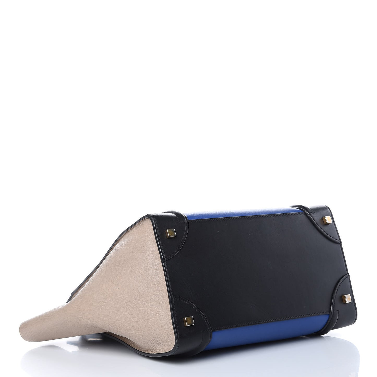 Elephant Calfskin Mini Tri-Color Luggage Indigo