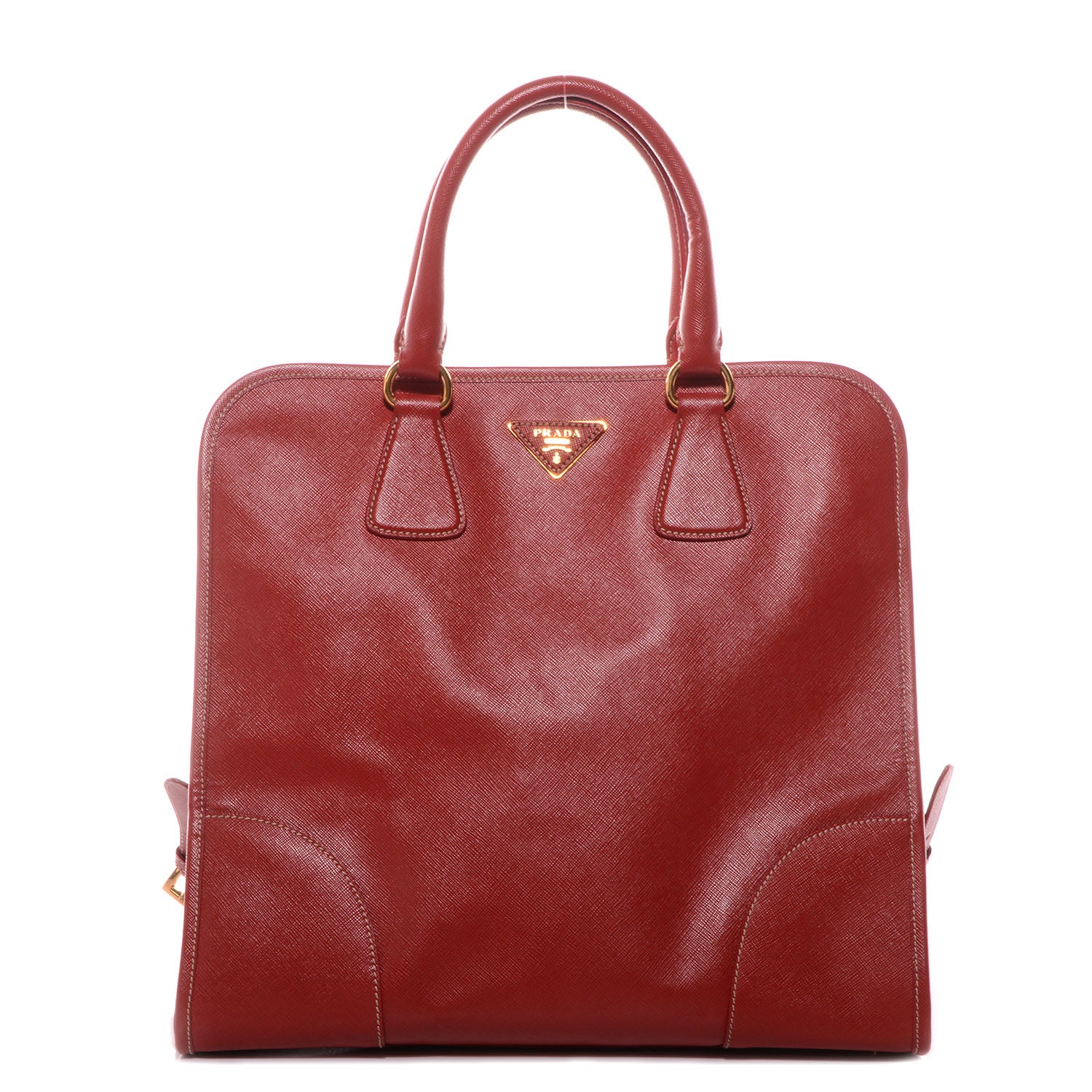 Prada Saffiano Lux Shopping Tote Fuoco 1 of 10