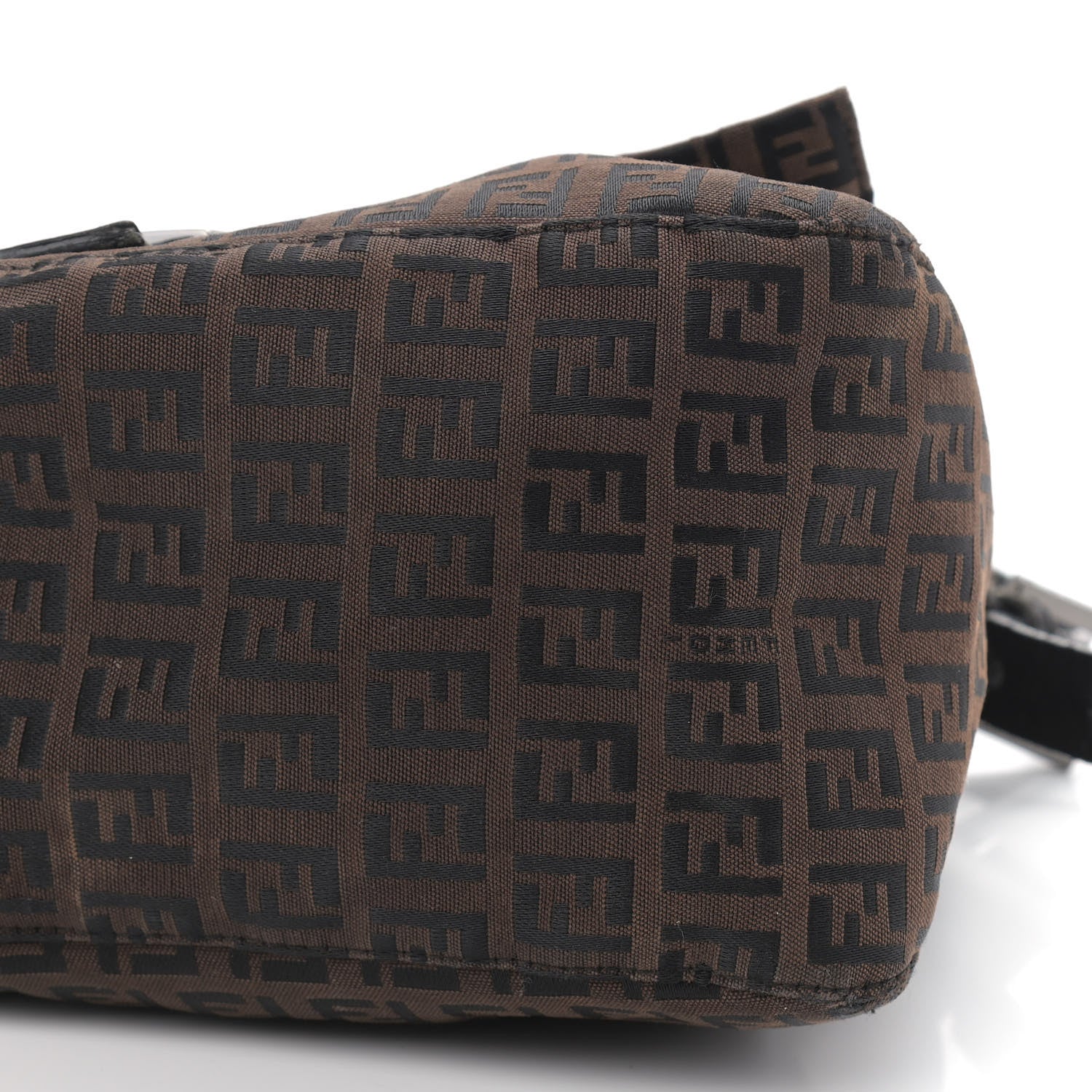 Fendi Zucchino Vitello Mama Baguette Black Moro 8 of 13