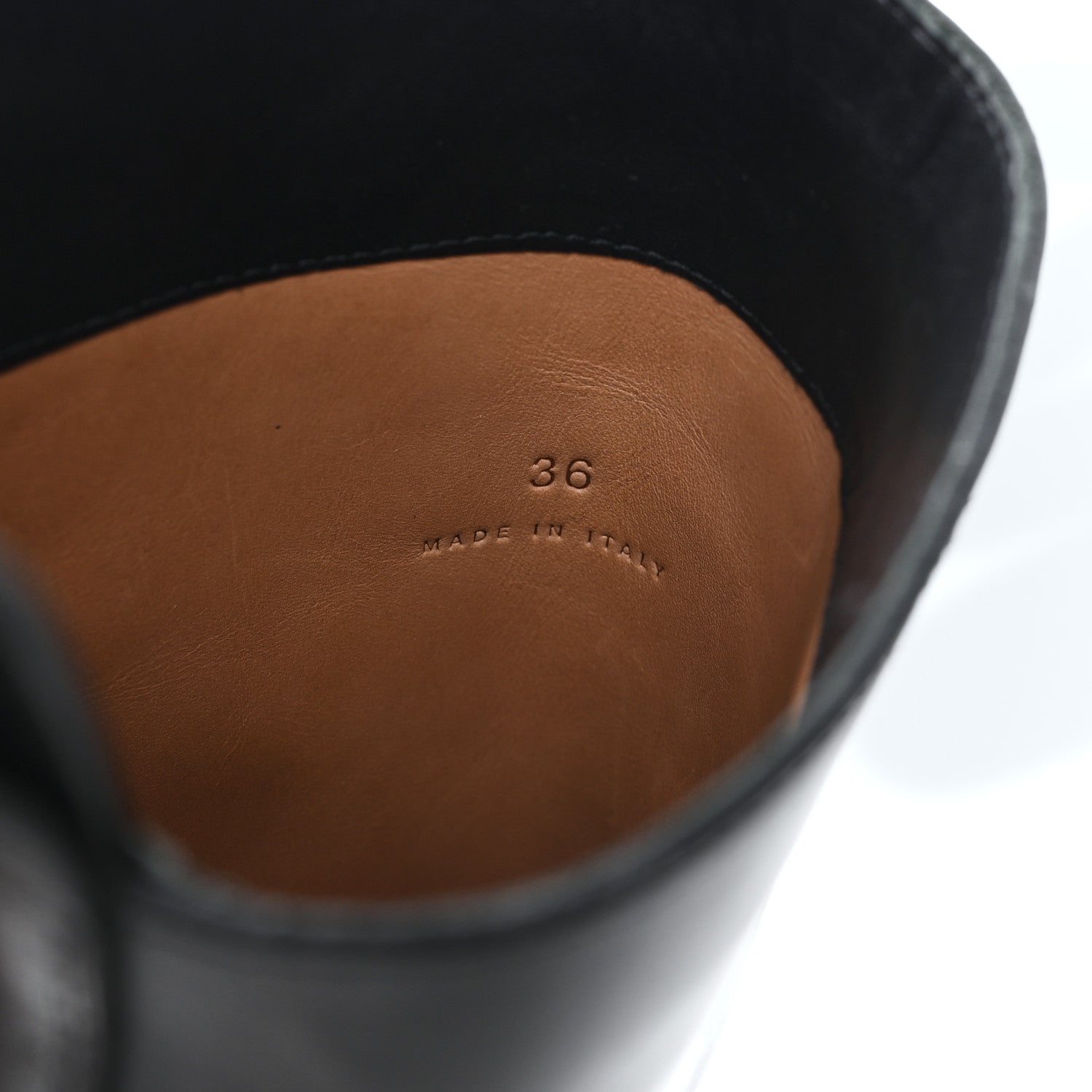 Bottega Veneta Calfskin The Tire High Boots 36 Black Camping 9 of 9