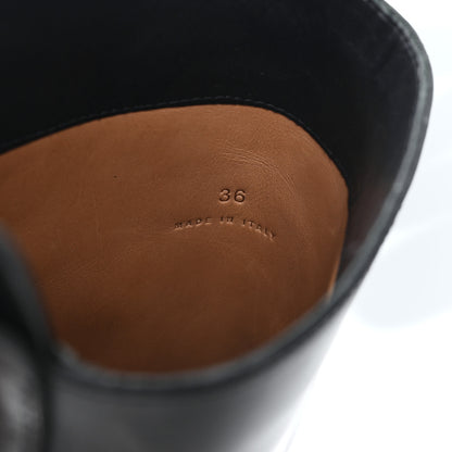 Bottega Veneta Calfskin The Tire High Boots 36 Black Camping 9 of 9