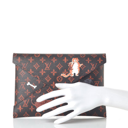 Louis Vuitton Catogram Kirigami Pochette Set Marron White Black 2 of 9