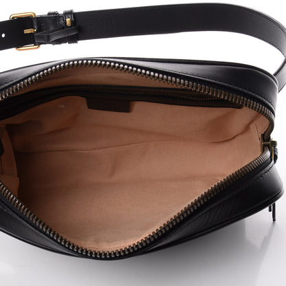 Gucci Calfskin Matelasse Mens GG Marmont Belt Bag 80 32 Black 4 of 13