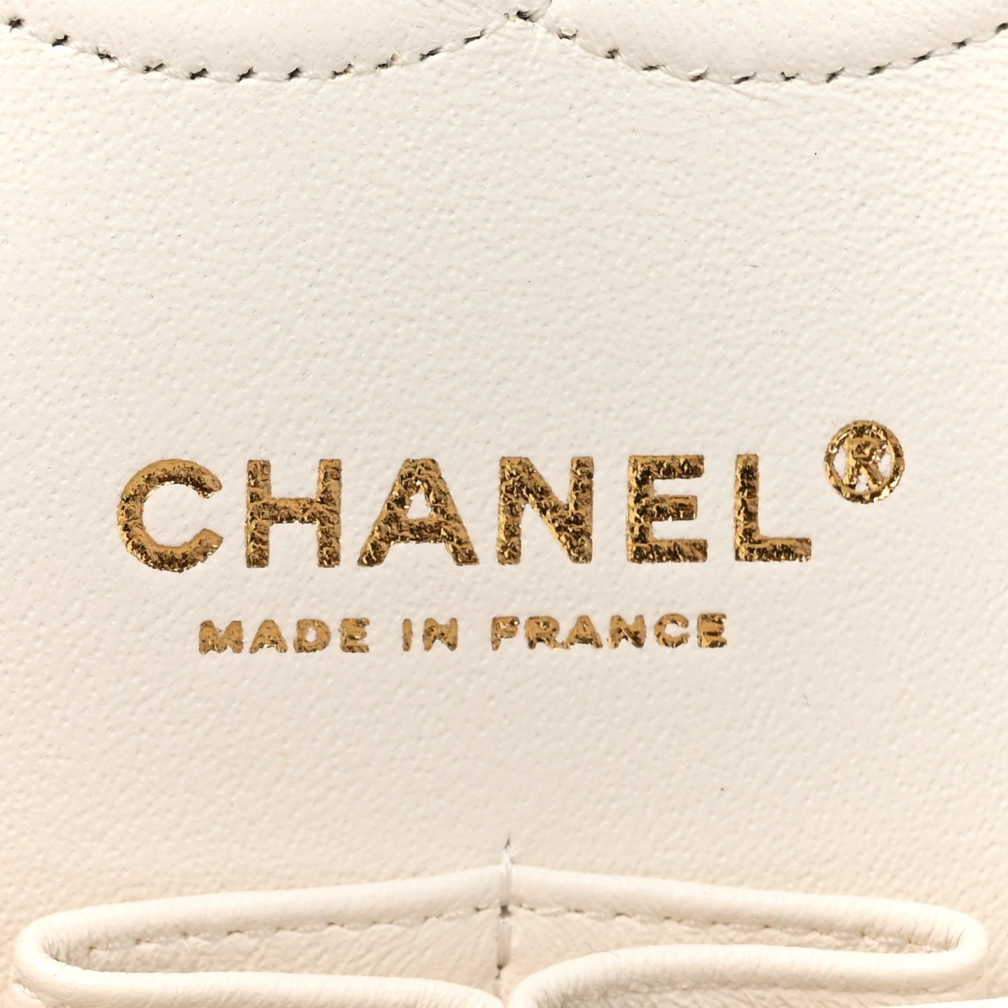 Caviar Quilted Medium Double Flap White