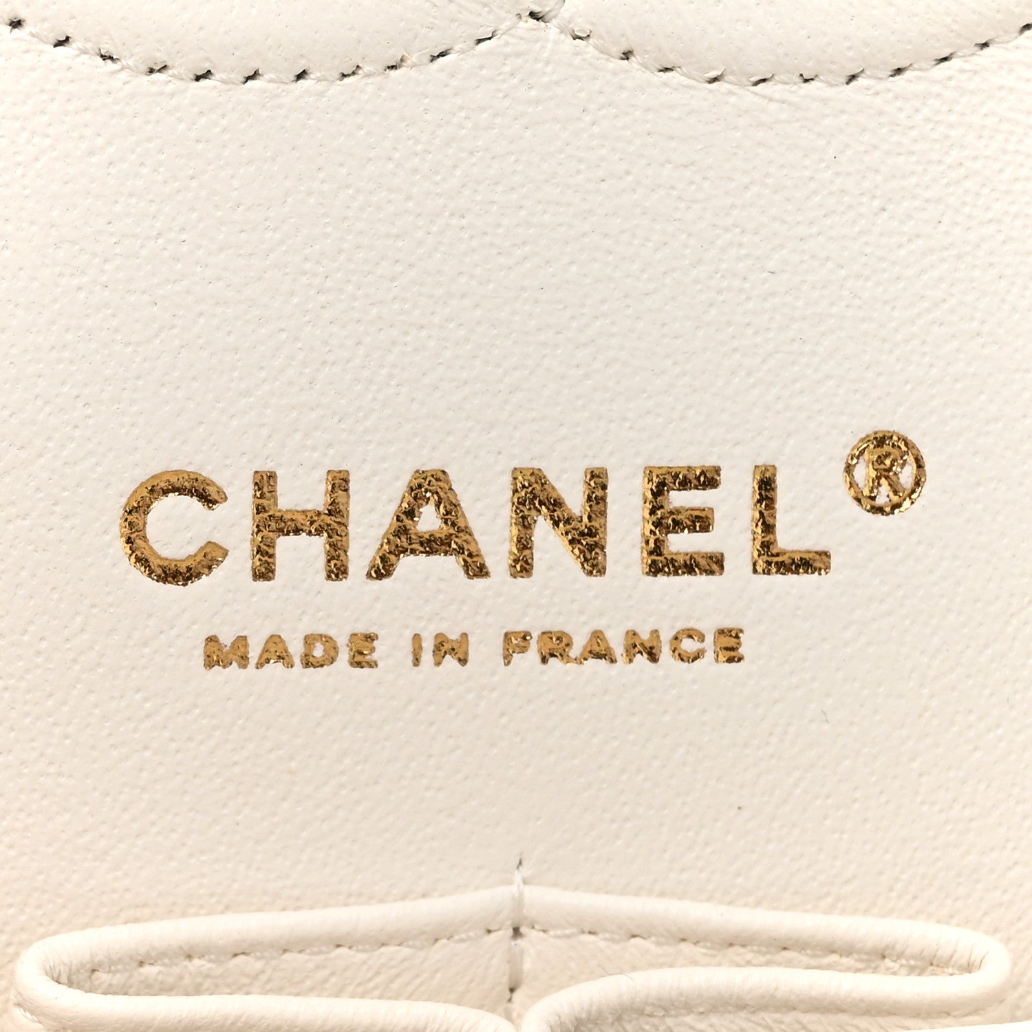 Chanel Caviar Quilted Medium Double Flap White 6 of 12