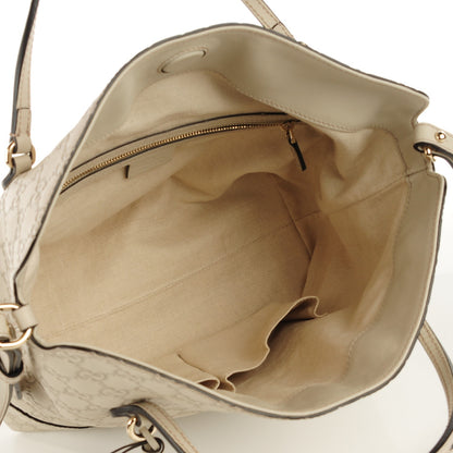 Gucci Guccissima Medium Bree Foldover Tote Mystic White 5 of 7