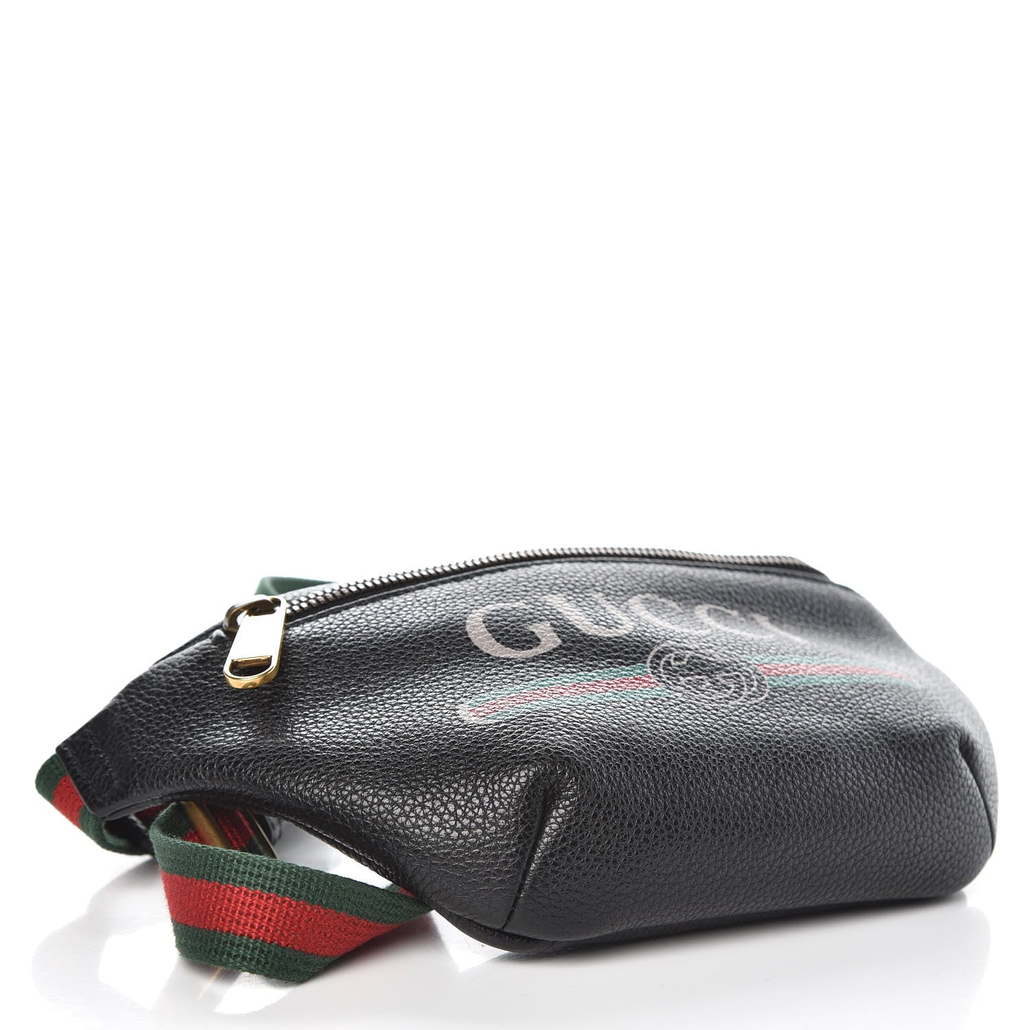 Gucci Grained Calfskin Small Logo Belt Bag Black 4 of 7