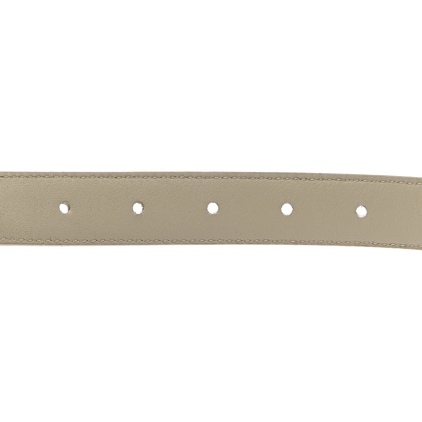 Smooth Calfskin 20mm Cintura Belt 75 30 Crema Soft