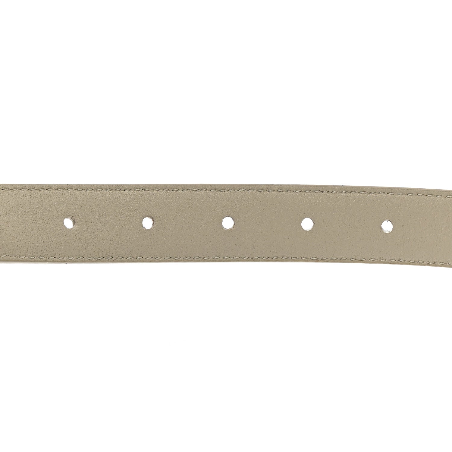 Saint Laurent Smooth Calfskin 20mm Cintura Belt 75 30 Crema Soft 6 of 7