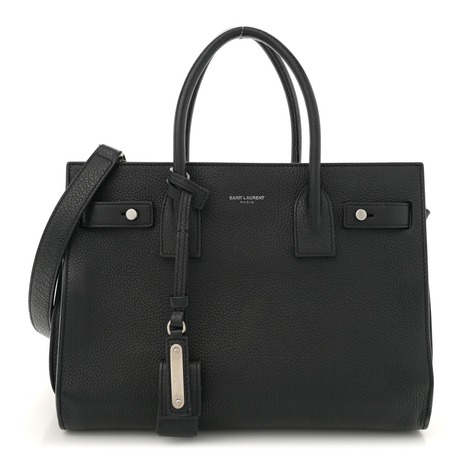 Saint Laurent Grained Calfskin Baby Sac De Jour Souple Black 1 of 16