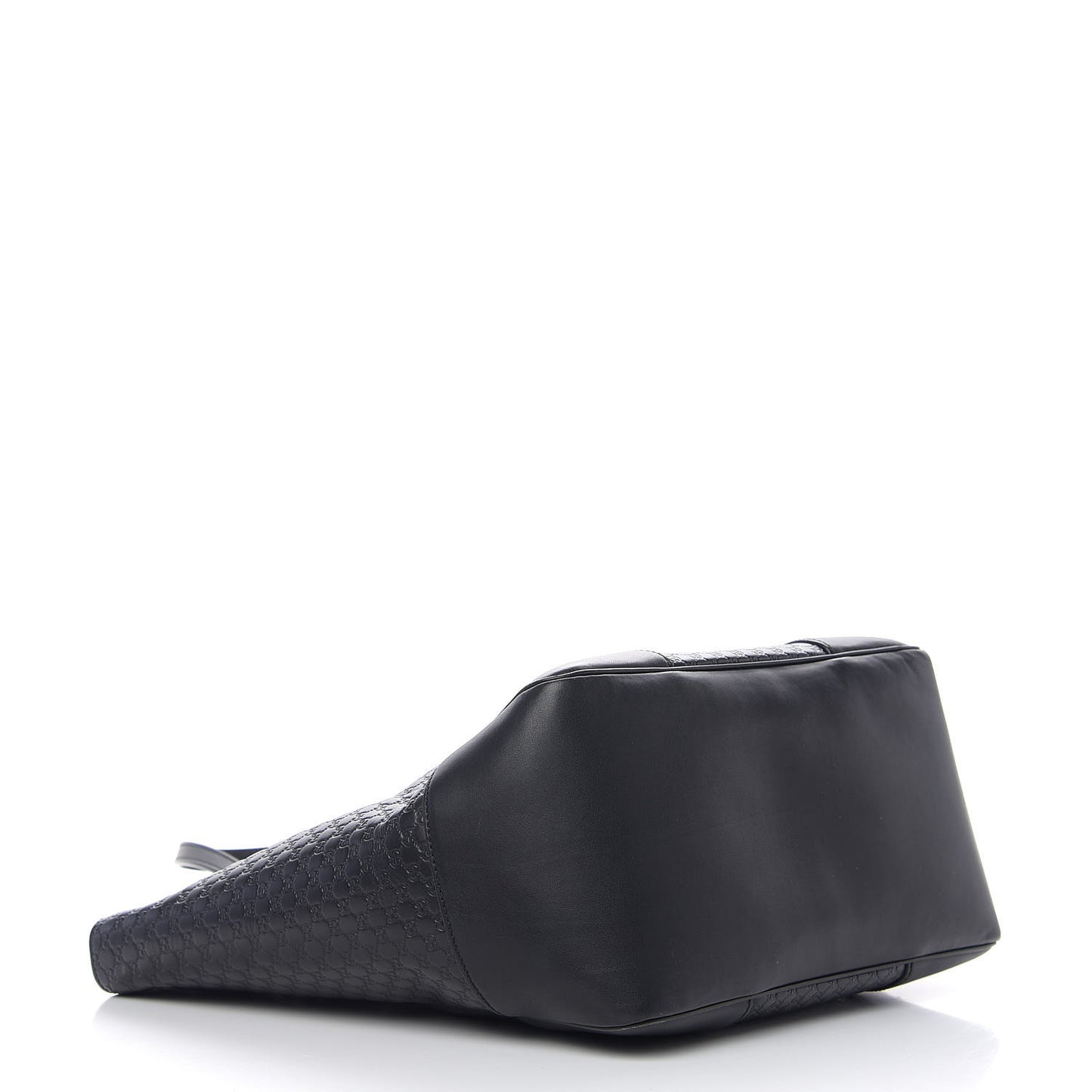 Microguccissima Bree Zippered Tote Black