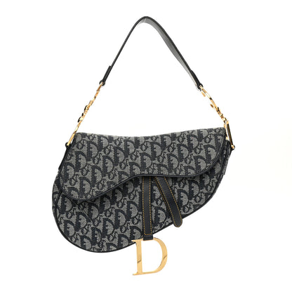 Christian Dior Monogram Saddle Bag Blue 1 of 9