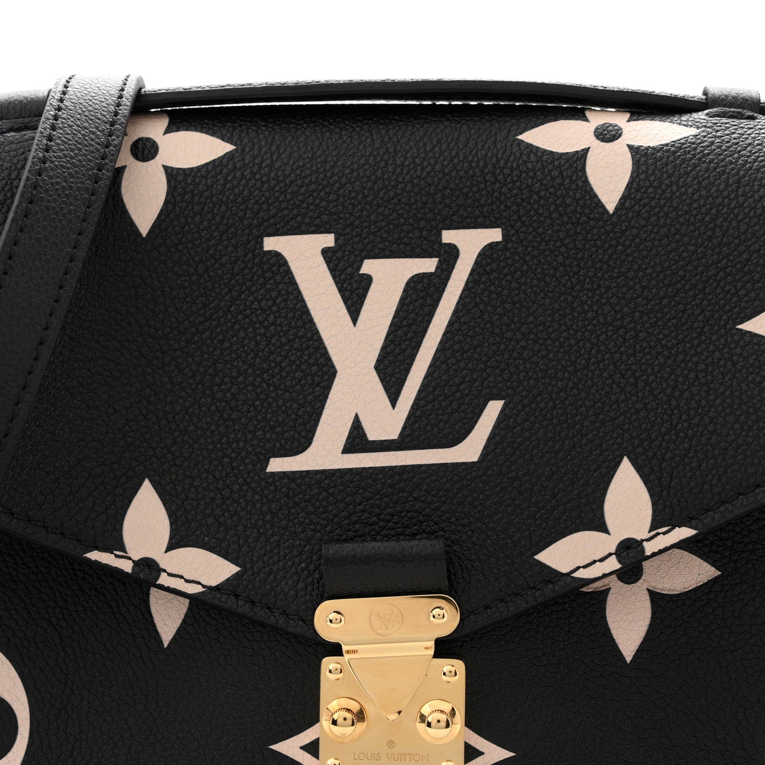 Louis Vuitton Empreinte Monogram Giant Pochette Metis Black Beige 7 of 9