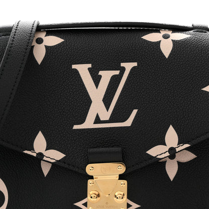 Louis Vuitton Empreinte Monogram Giant Pochette Metis Black Beige 7 of 9
