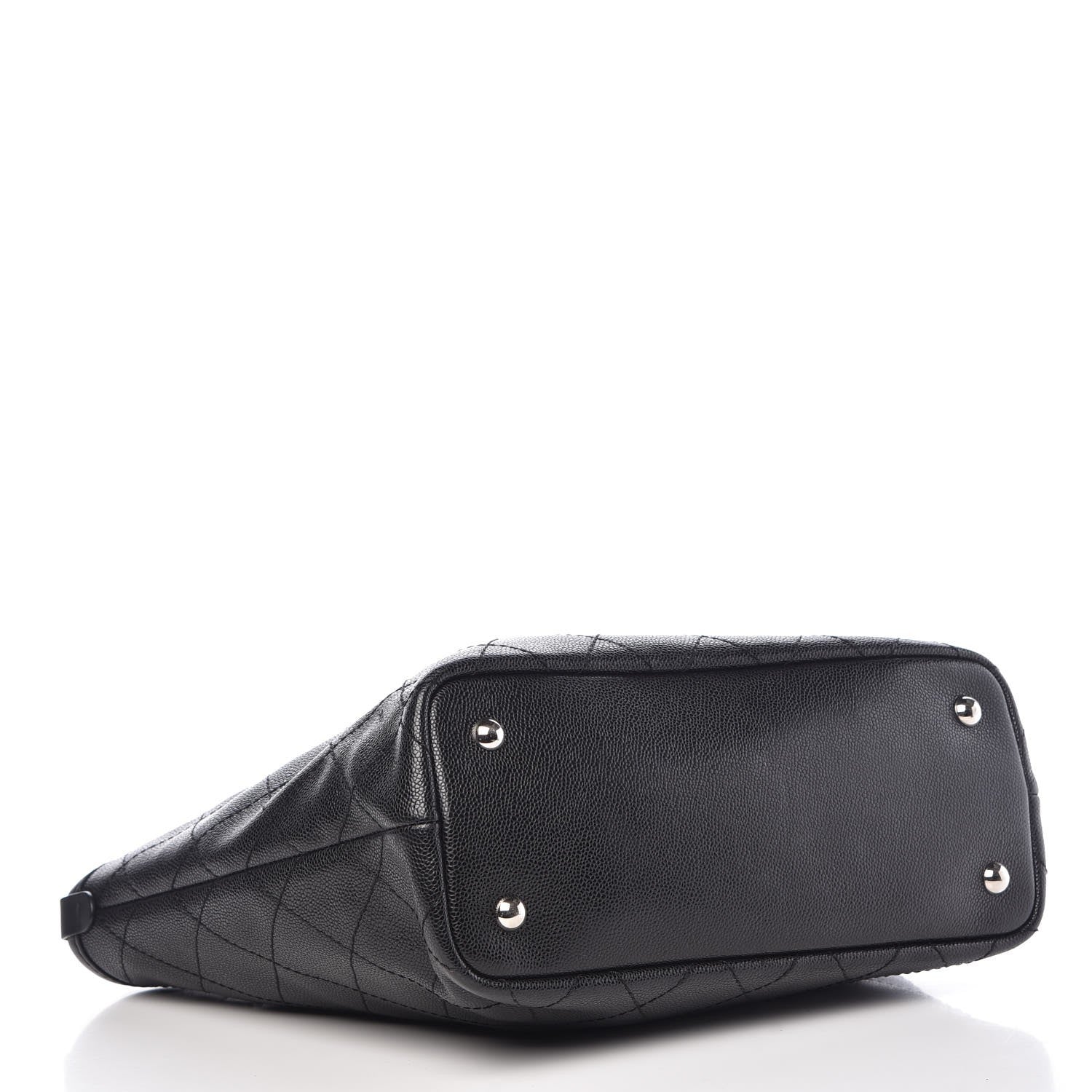 Chanel Grained Calfskin Shopping Fever Tote Black 4 of 8