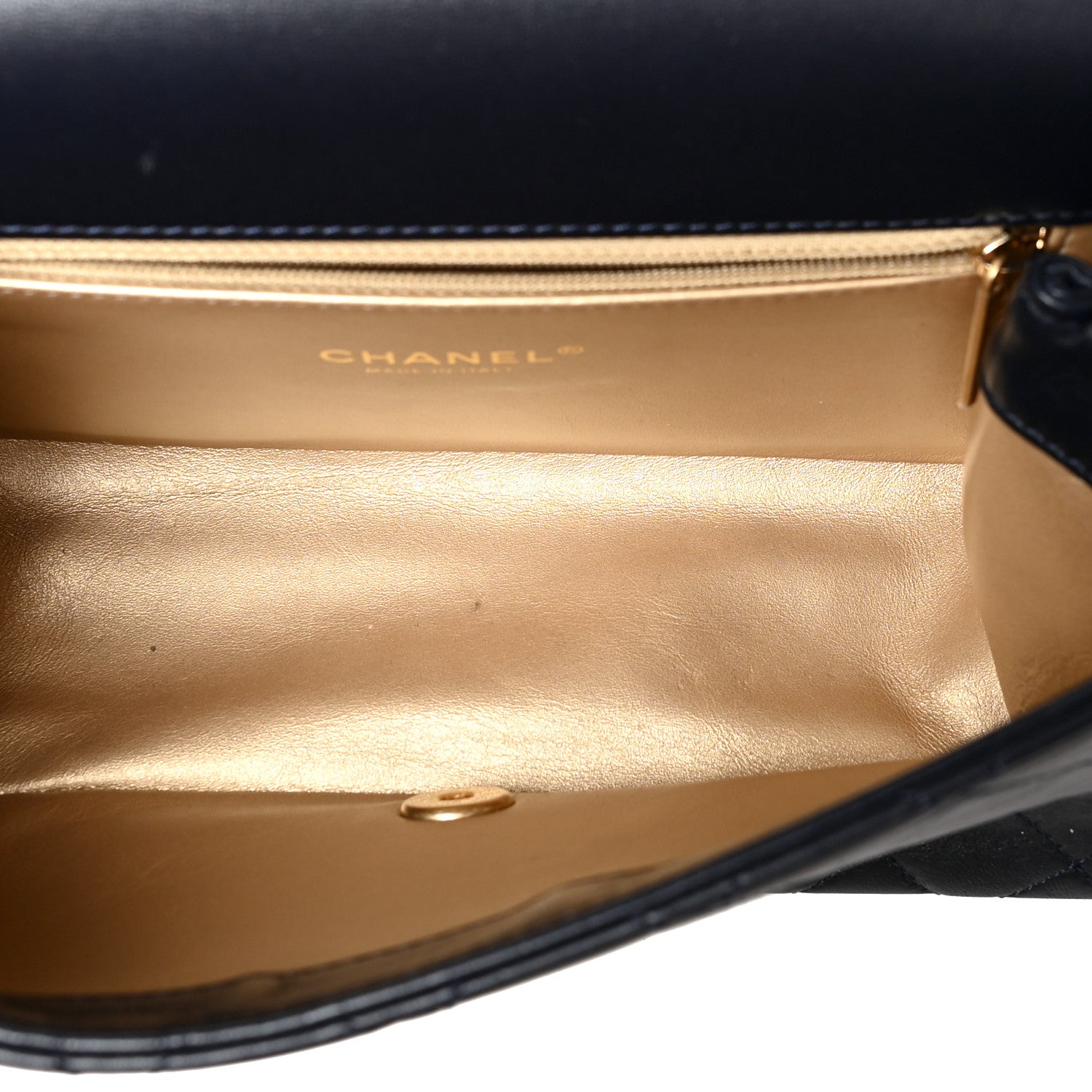 Chanel Lambskin Quilted La Parisienne Top Handle Flap Dark Blue 4 of 11