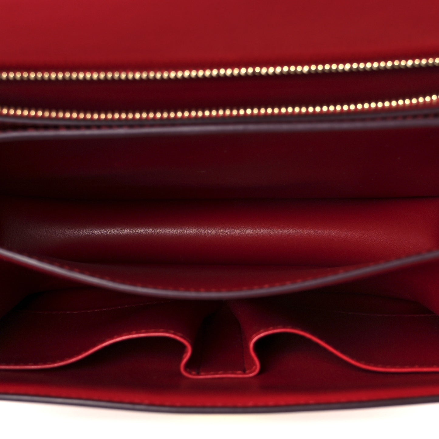 Box Calfskin Medium Classic Box Flap Bag Red