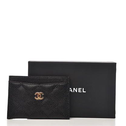 Chanel Caviar Quilted Card Holder Black 9 of 9