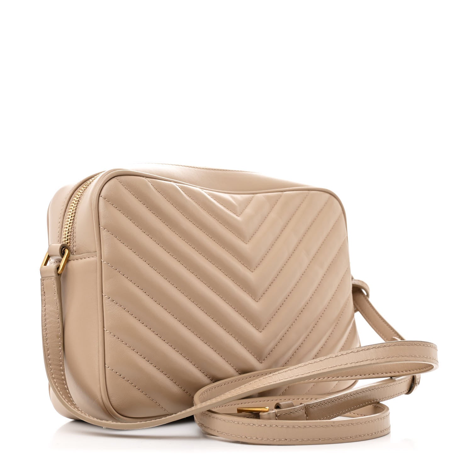 Saint Laurent Calfskin Matelasse Monogram Lou Camera Bag Nude Powder 3 of 11