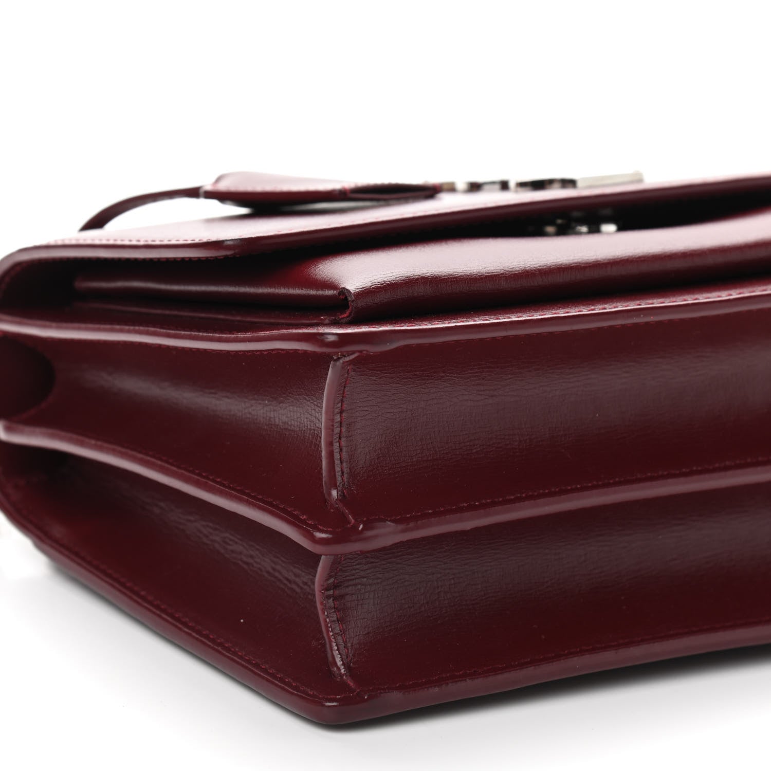 Saint Laurent Calfskin Medium Monogram Sunset Pallisandre 8 of 9