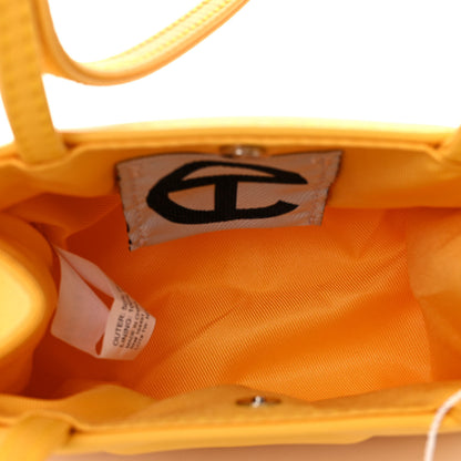 Telfar Vegan Leather Small Shopping Bag Yellow 5 of 9