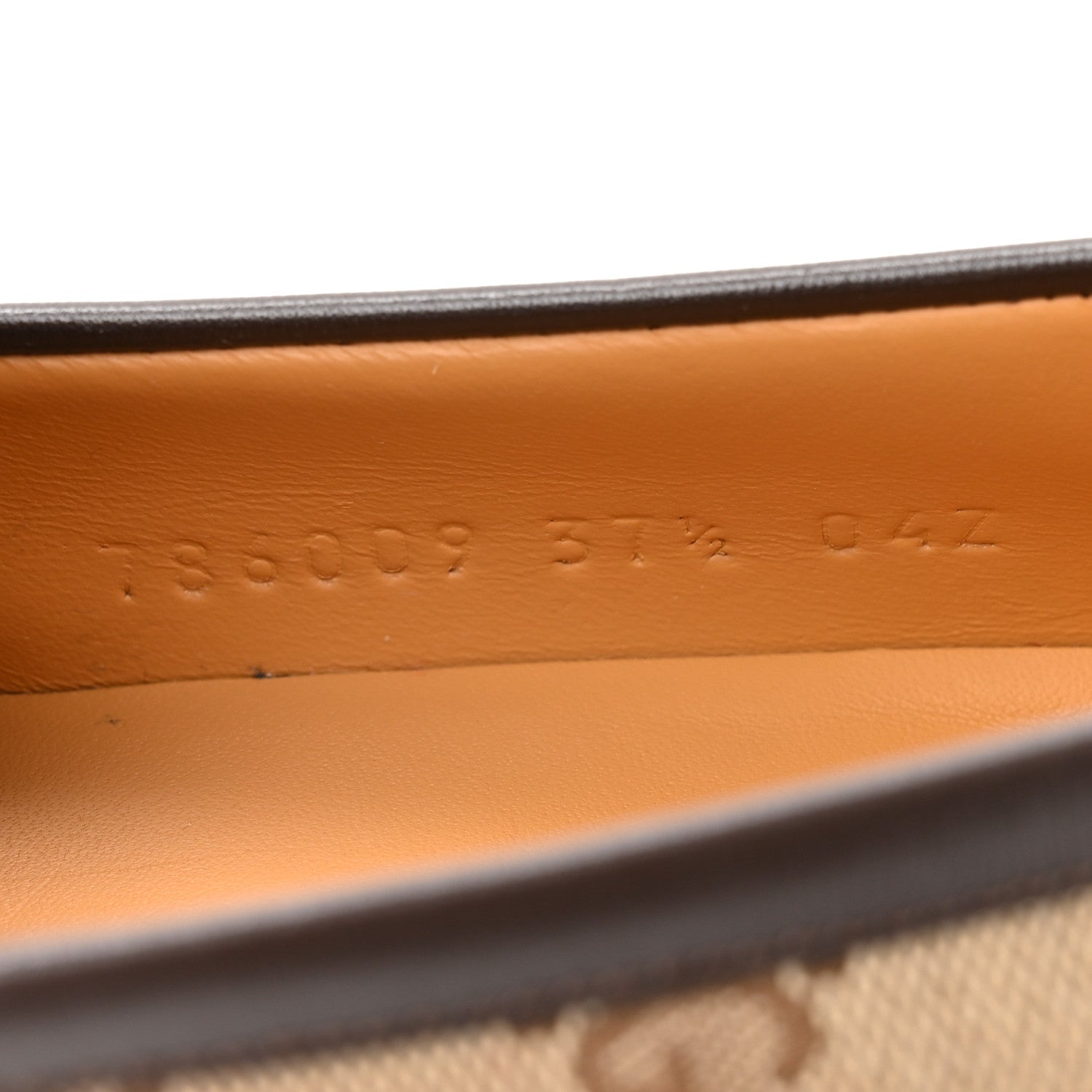 Gucci Canvas GG Monogram Horsebit Calfskin Womens Horsebit Platform Loafers 37.5 Beige Ebony Cocoa 9 of 12