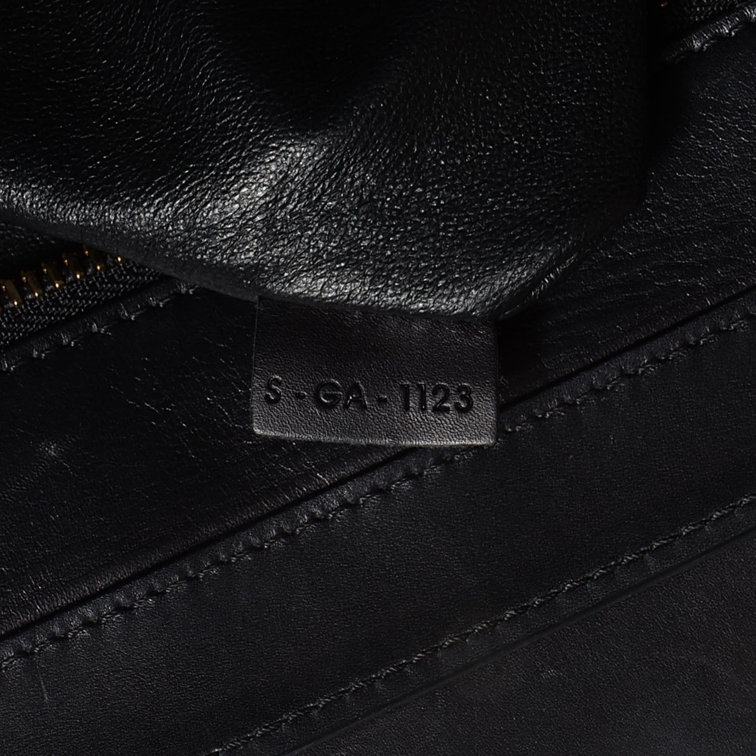Celine Textured Calfskin Suede Mini Tri-Color Luggage Black 7 of 9