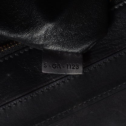 Celine Textured Calfskin Suede Mini Tri-Color Luggage Black 7 of 9
