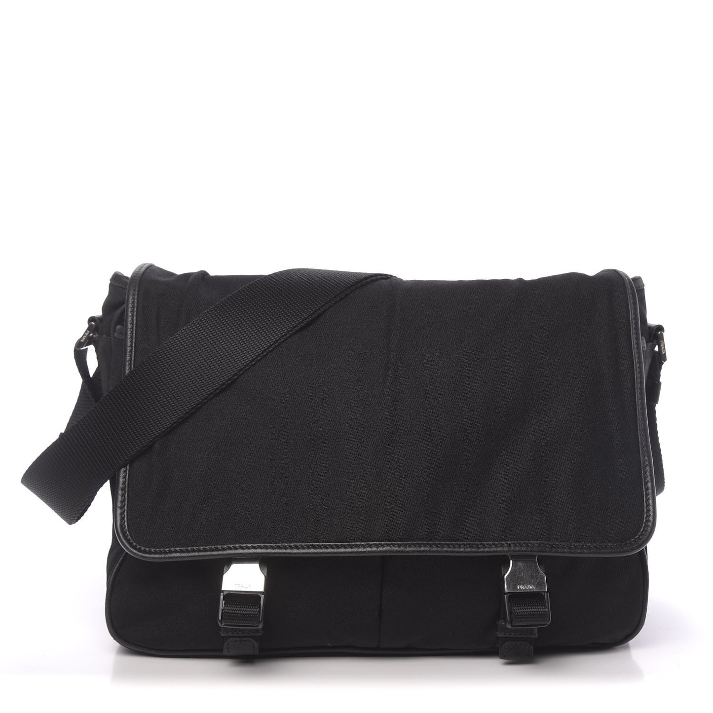 Tessuto Nylon Messenger Bag Black