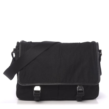 Prada Tessuto Nylon Messenger Bag Black 1 of 13