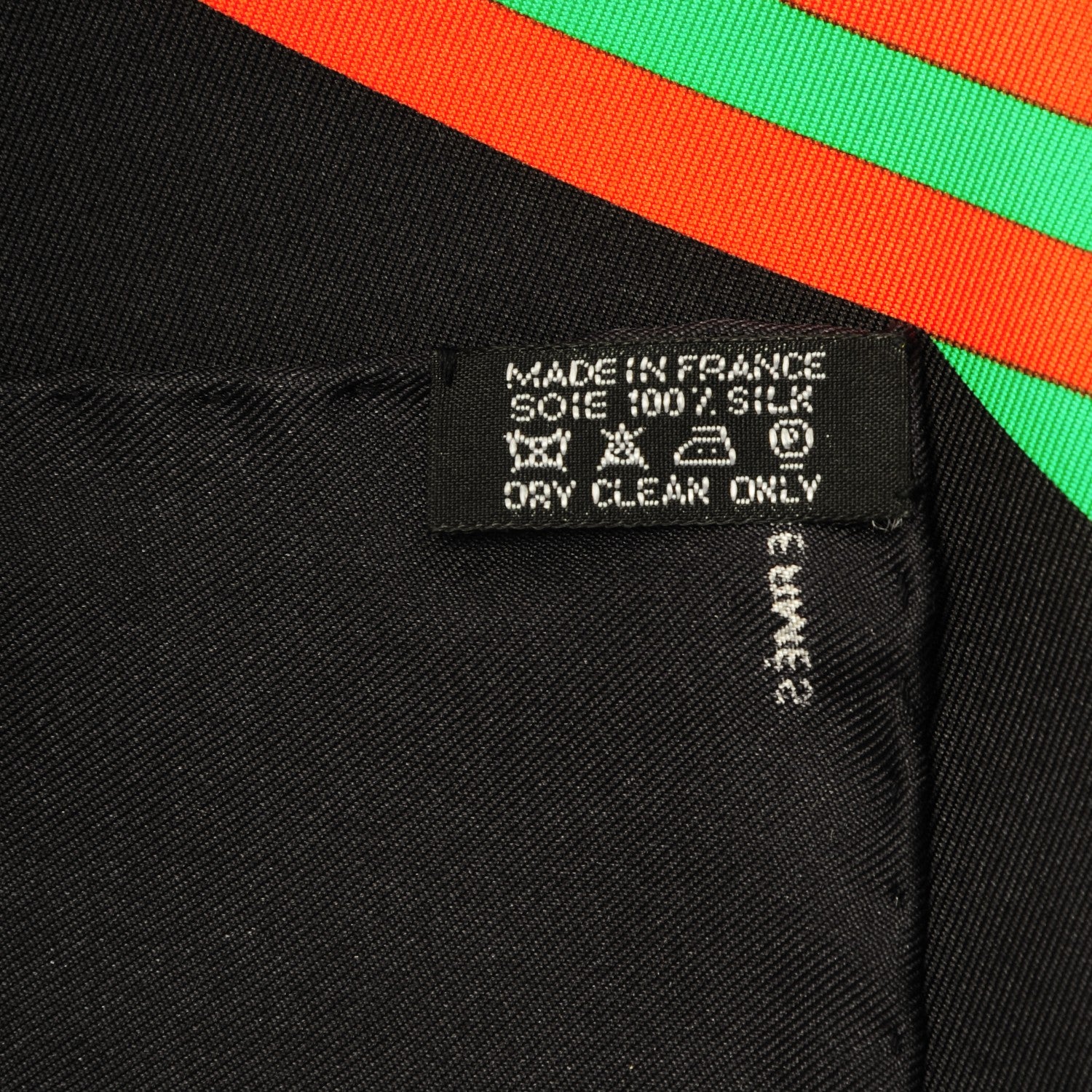 Hermes Silk Maillons De Joel Stein Scarf 90 Noir Vert Rouge 6 of 6