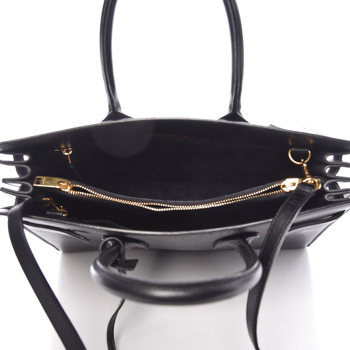 Calfskin Small Sac De Jour Black