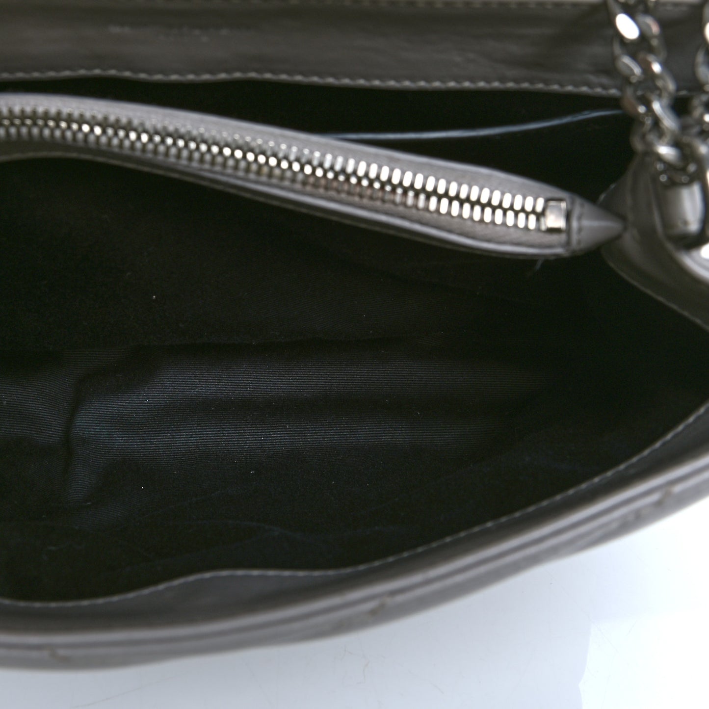 Calfskin Y Quilted Monogram Small Loulou Chain Satchel Granite