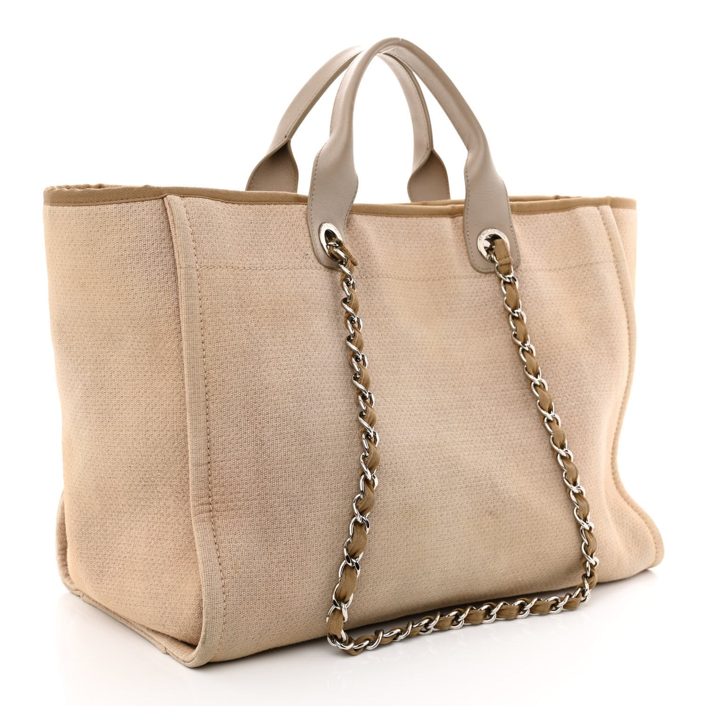 Canvas Large Deauville Tote Ecru