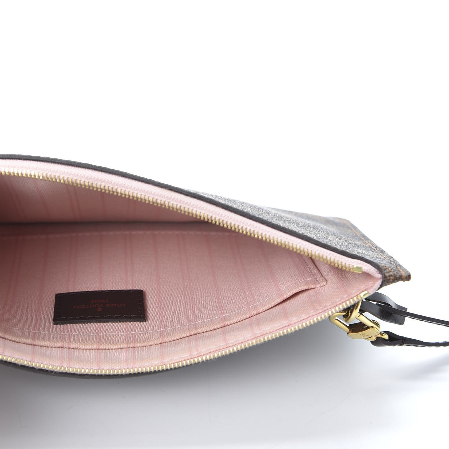 Damier Ebene Neverfull MM GM Pochette Rose Ballerine