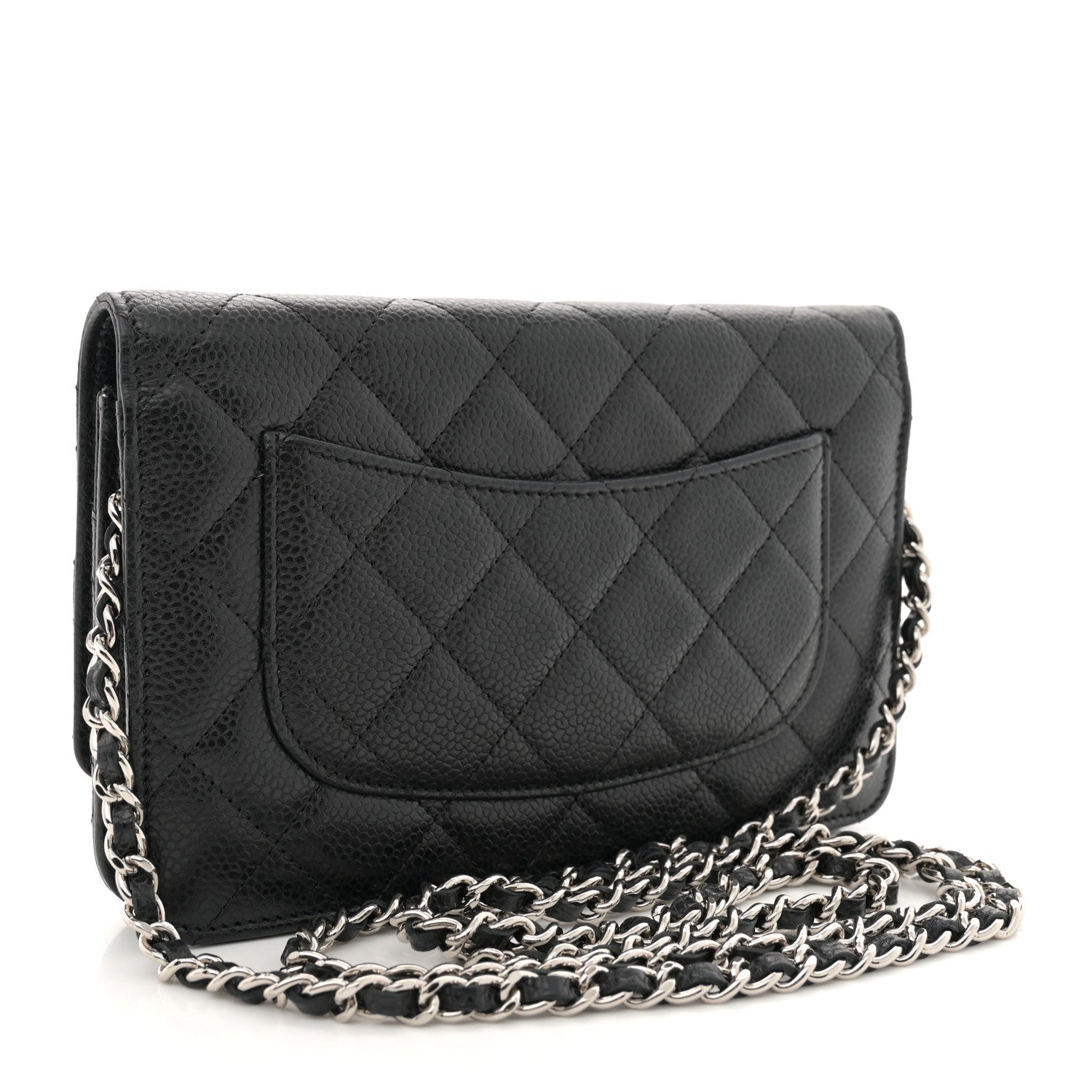 Chanel Caviar Quilted Wallet on Chain WOC Black 3 of 11