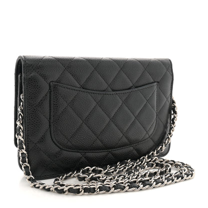 Chanel Caviar Quilted Wallet on Chain WOC Black 3 of 11