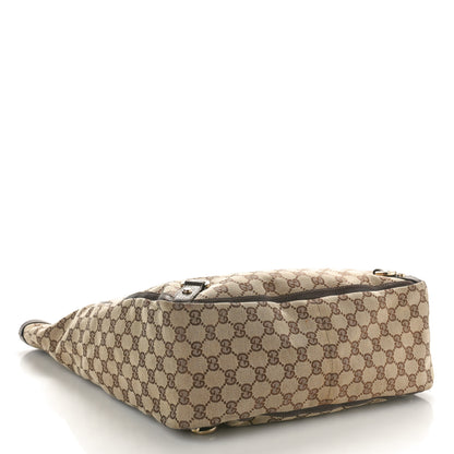 Gucci Monogram Abbey Tote Dark Brown 4 of 13