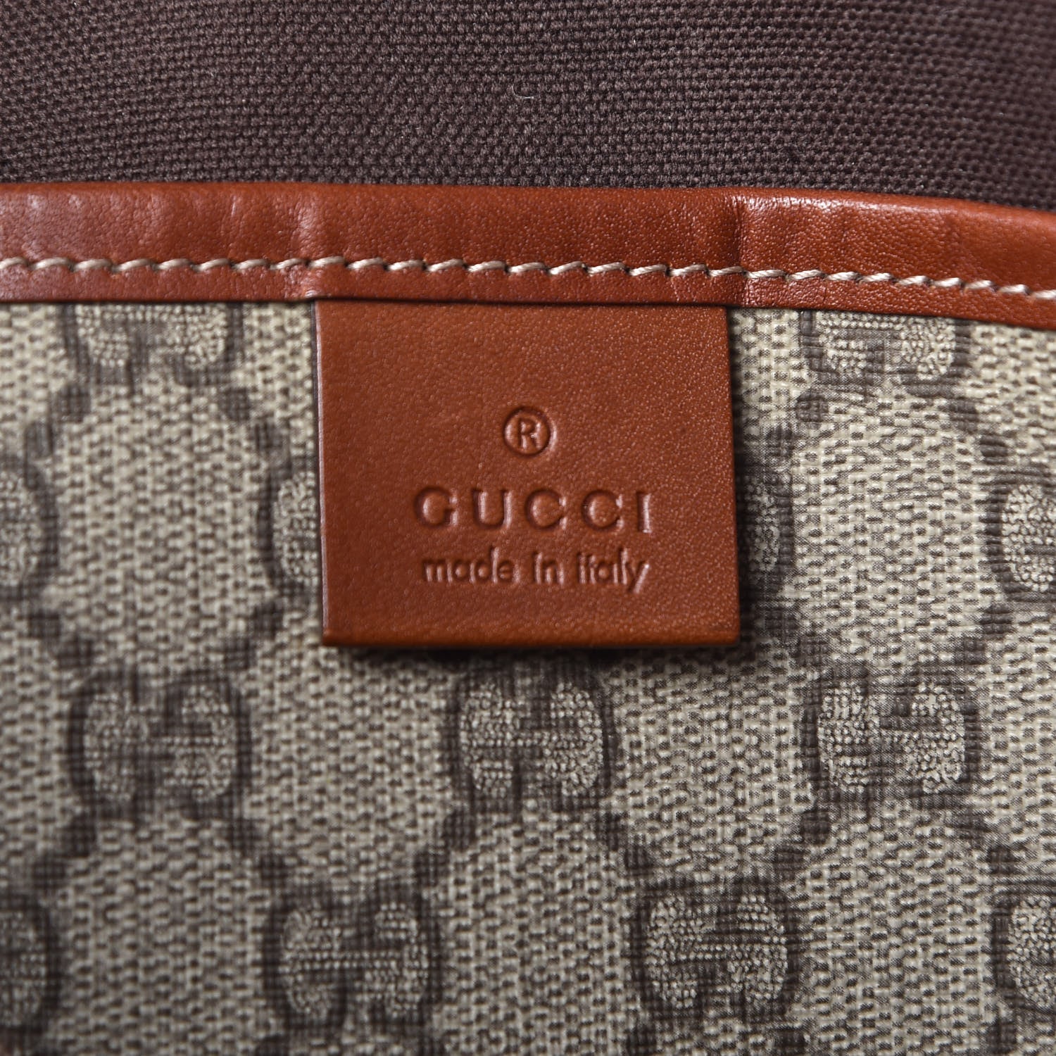 Gucci GG Plus Monogram Large Signature Web Loop Tote Brown 6 of 11