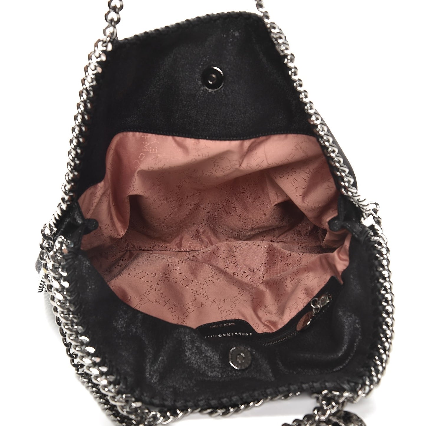 Shaggy Deer Falabella Fold Over Tote Black
