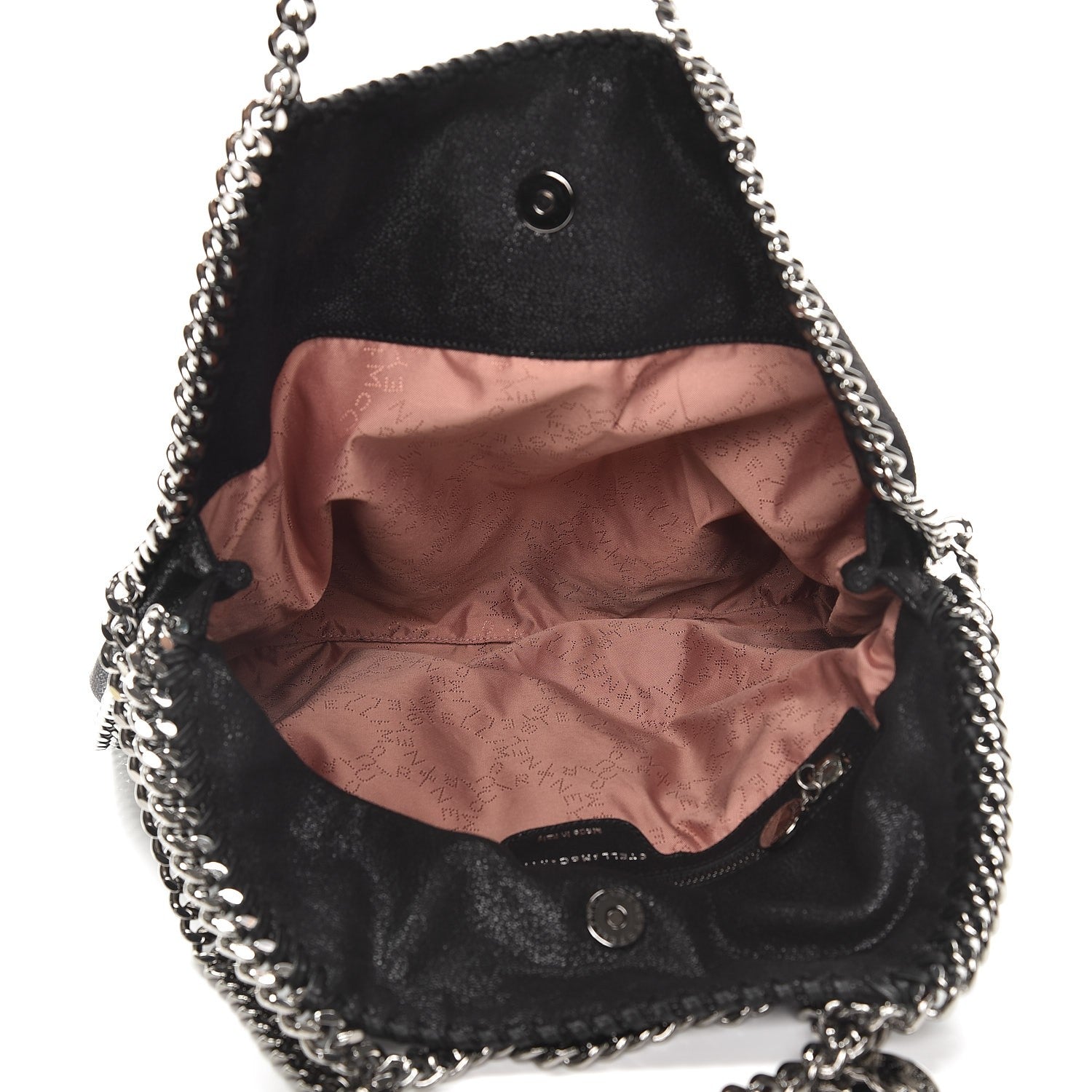 Stella McCartney Shaggy Deer Falabella Fold Over Tote Black 6 of 8