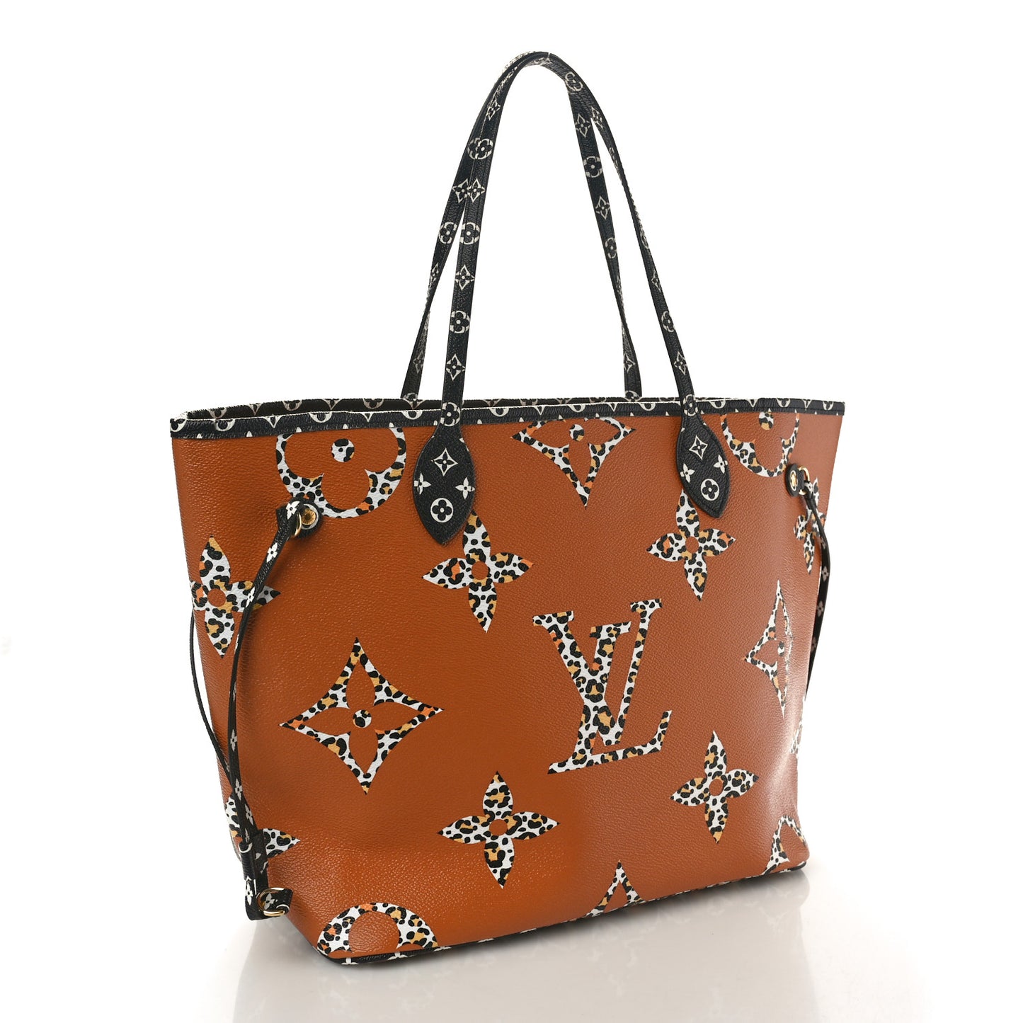 Monogram Giant Jungle Neverfull MM Black